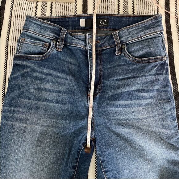 Kut from the Kloth Donna High Rise Ankle Skinny Blue Jeans size 0 Denim Normcore - Picture 14 of 15